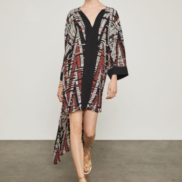 BCBGMaxAzria Women's Chevron High/low Dress Size M/L - Picture 1 of 7